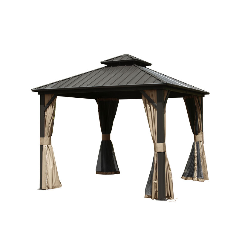 Streamdale 10'x10' Hardtop Aluminum Gazebo