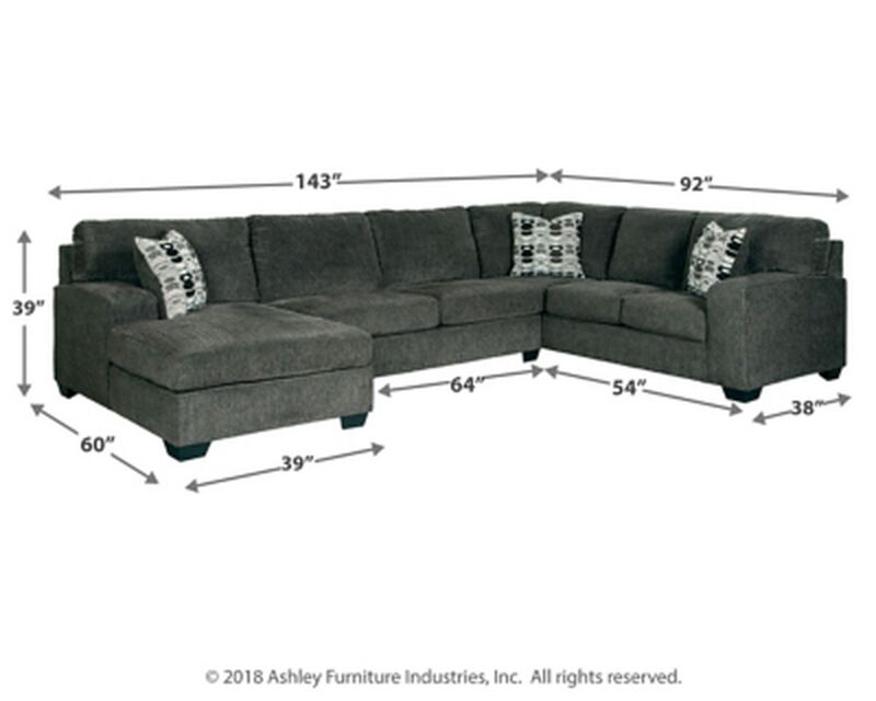 Ballinasloe 3-Piece Sectional with Left Arm Facing Chaise