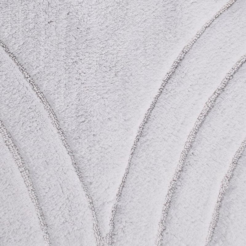 Knightsbridge Diamond 220 GSF Non Skid Back Bath Rug 21" x 34" - Aqua