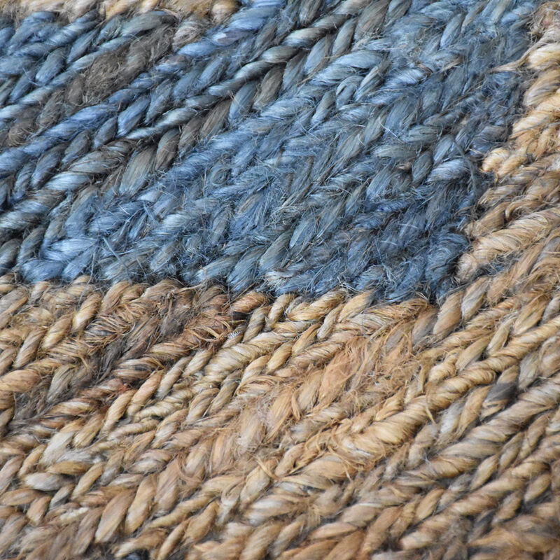 HAND KNOTTED SUMAK JUTE ECO-FRIENDLY Contemporary AREA RUGS  - Rectangle Shape, Contemporary, High Pile, Natural Fiber, Outdoor Indoor Handmade Area Rugs (J00077) image number 5