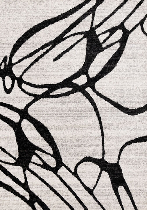 HomeRoots Abstract Area Rug