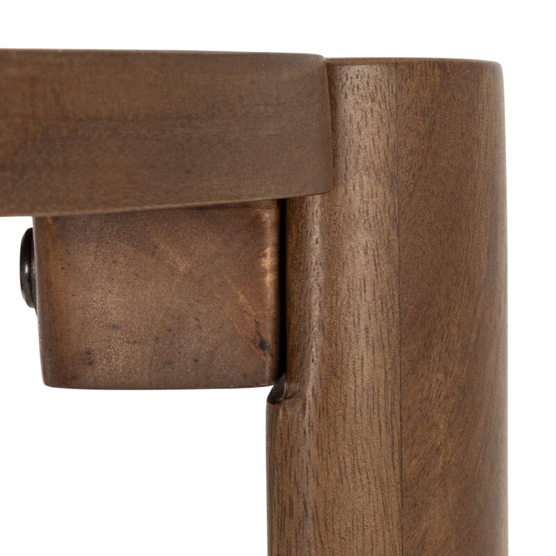 Round Mango Wood Side Table image number 4