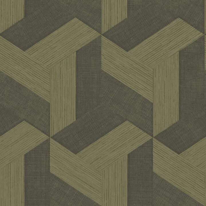 Synergy Geometric Bronze Brown Wallpaper SY27509