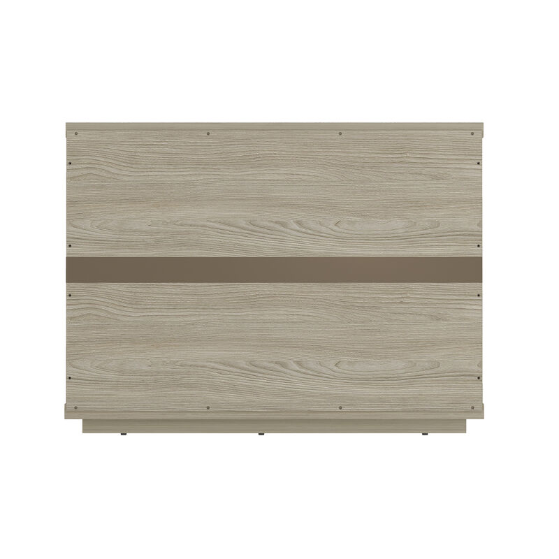 Evelyn Wide 3-Drawer Nightstands in Gray (Set of 2)