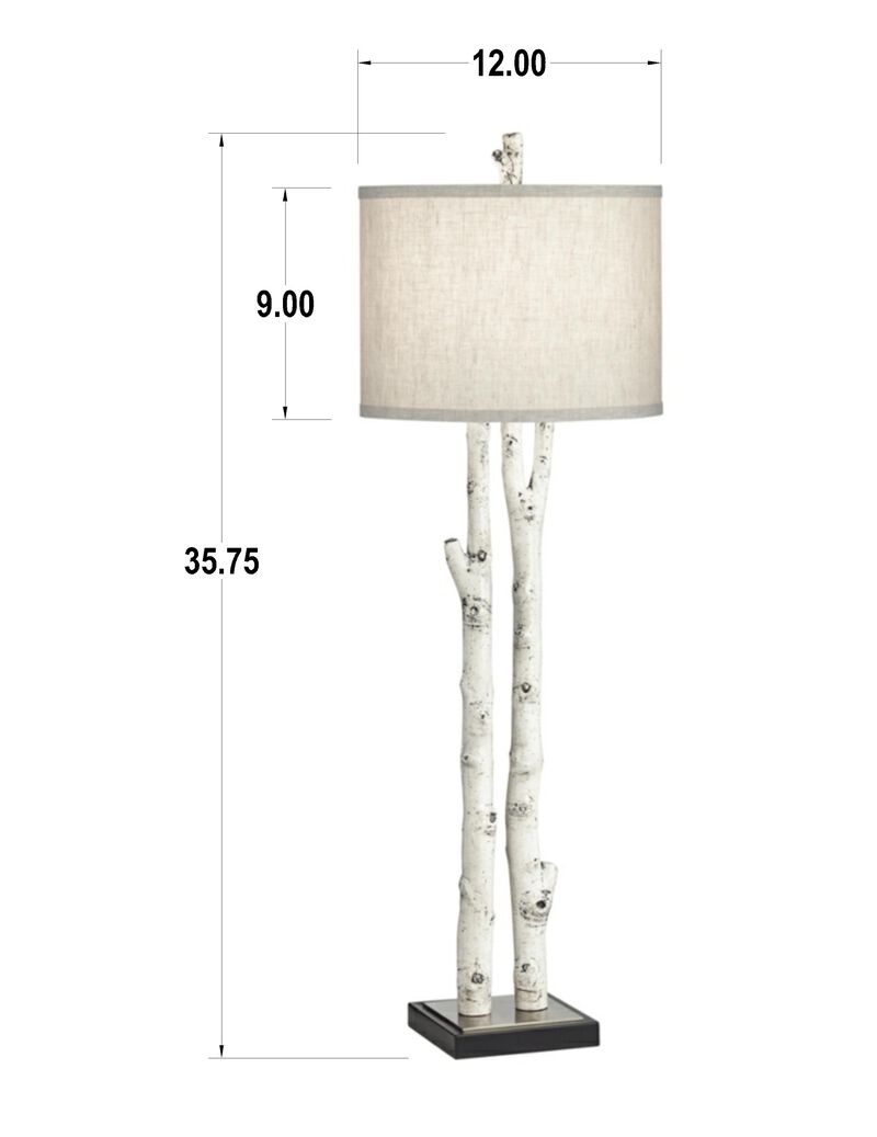 White Forest Buffet Lamp