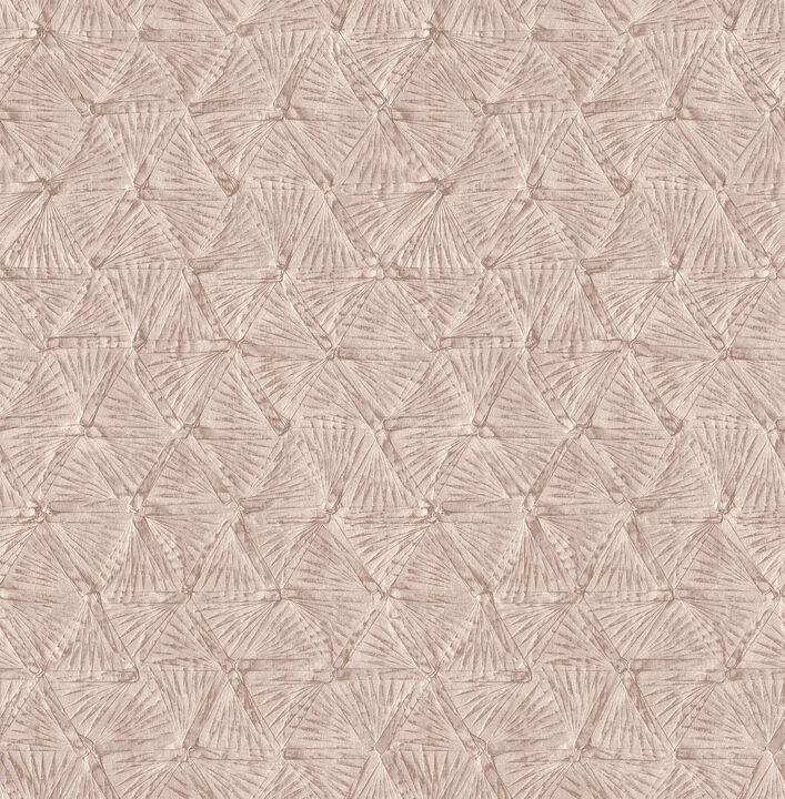 Wright Rose Gold Textured Triangle Wallpaper (Set of 2)