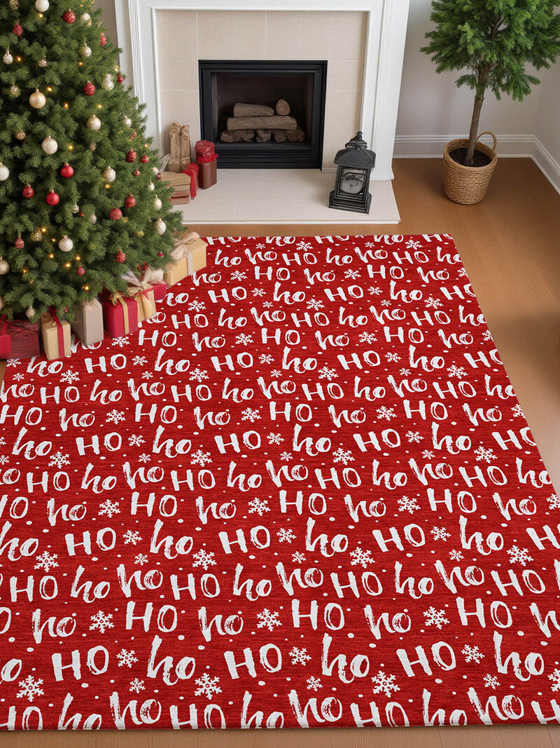 Merry & Bright MY22 Red 8' x 10' Rug