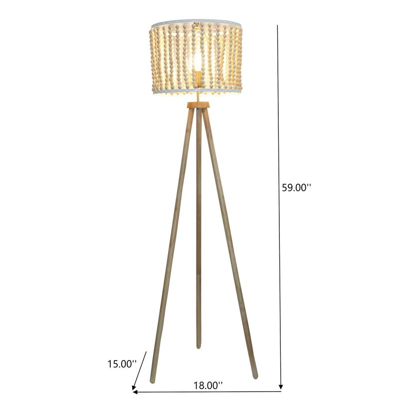 ELEMENT ACE Slim Tall Three-Legged Standing Floor Lamp with Foot Switch Control, Plug-In Operation, Ideal for Reading Corners, Bedside, Study Areas and Living Rooms image number 2