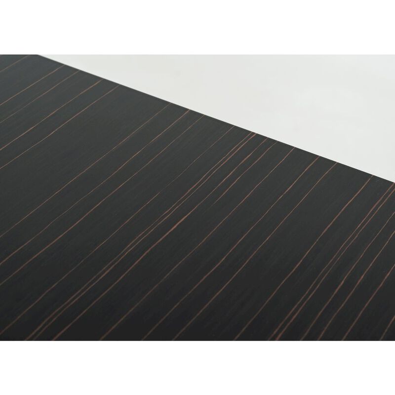 Modrest Chadwick Modern Ebony & Rosegold Dining Table