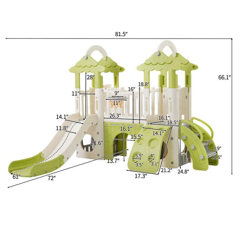 Merax Toddler Climber and Slide Set