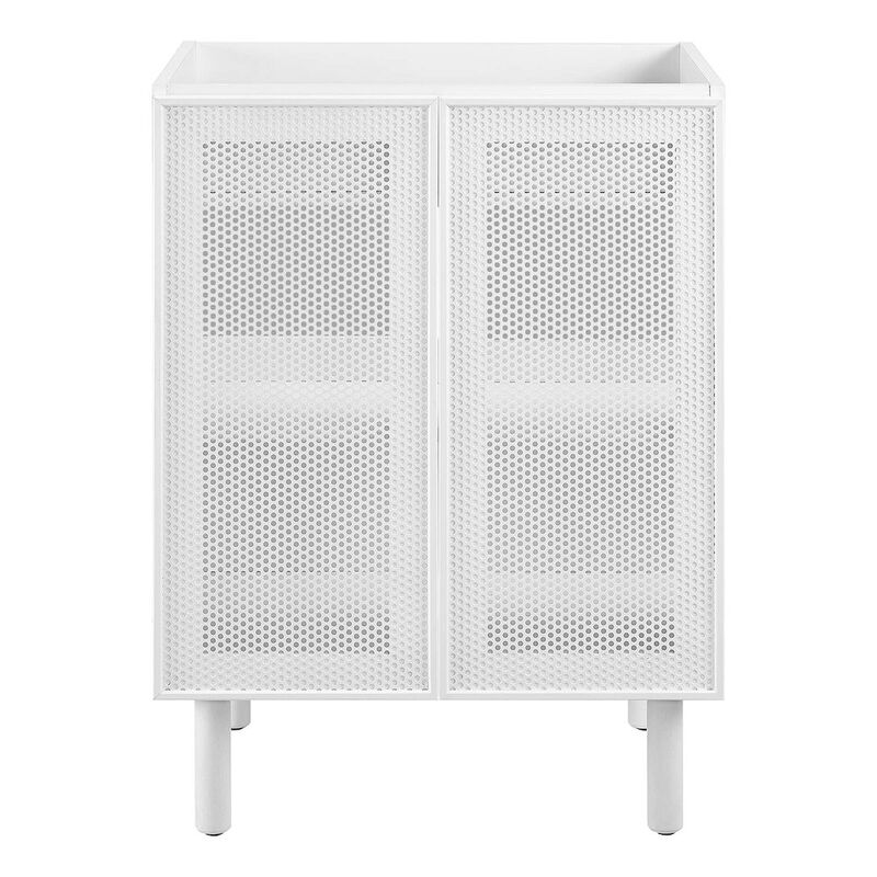 Modway Calla 24 Perforated Metal Bathroom Vanity Cabinet (Sink Basin Not Included)
