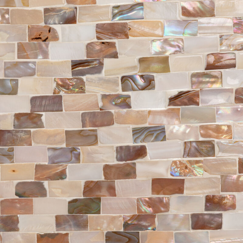 Mother of Pearl Waterfall End Table, Brown image number 6