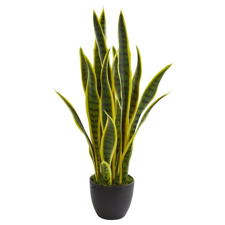 Nearly Natural 26-in Sansevieria Artificial Plant