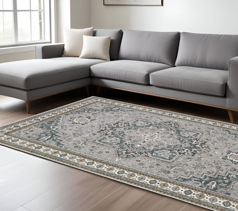 HomeRoots Medallion Area Rug