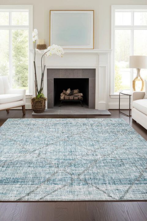 Portico BO1 Teal 9' x 12' Rug
