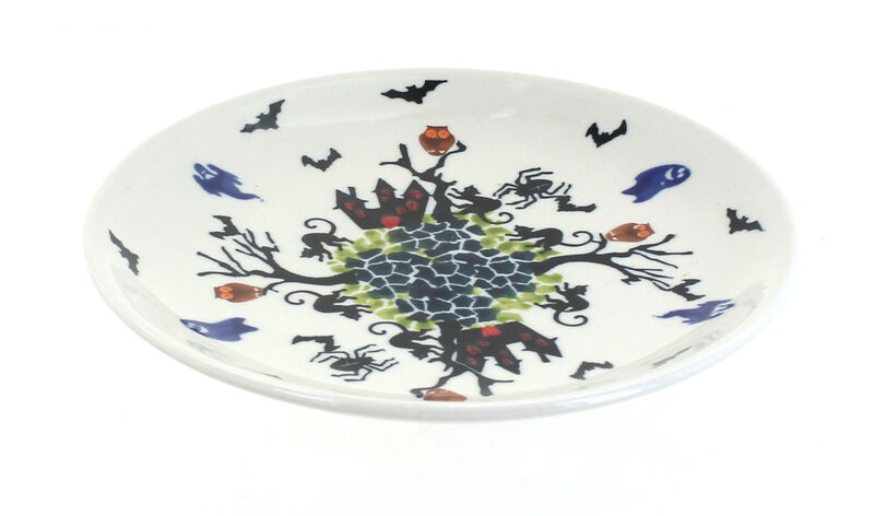 Blue Rose Polish Pottery Willow Dessert Plate