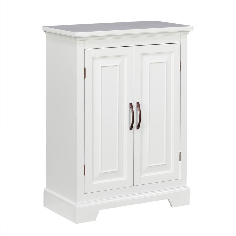 St. James Freestanding Two-Door Floor Cabinet , White image number 0