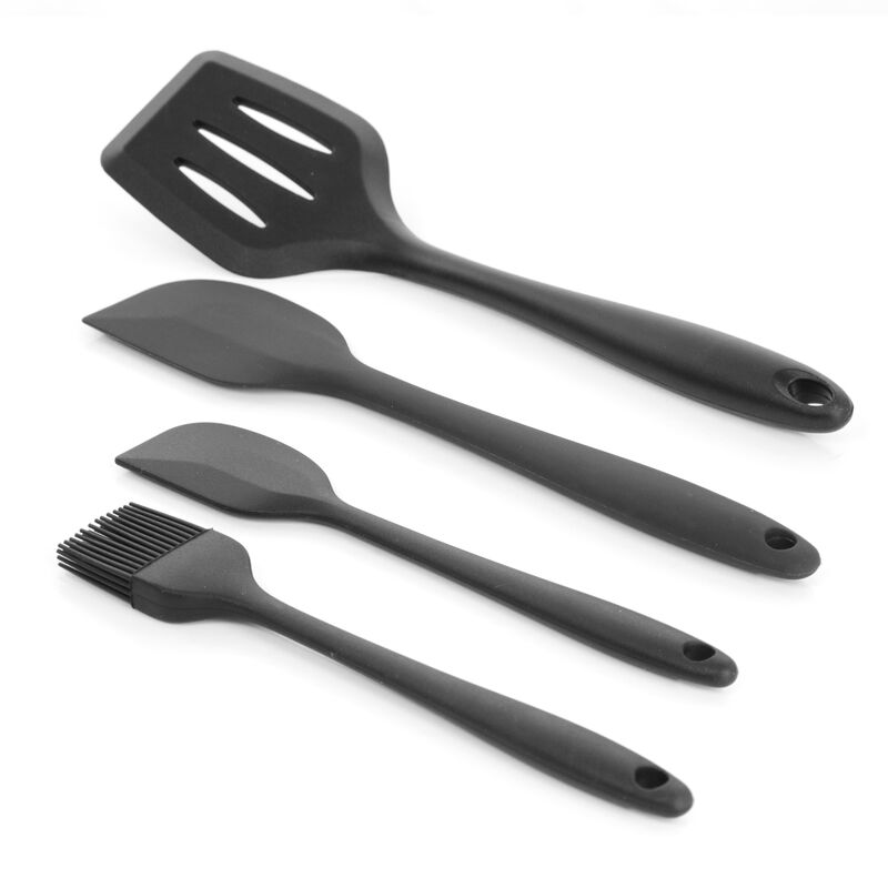 MegaChef Black Silicone Cooking Utensils, Set of 12