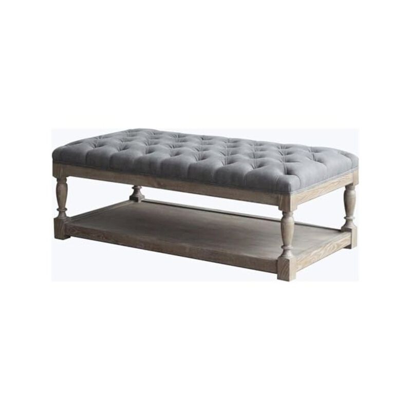 Pangea Home Z-Athena Rect Coffee Table White And Frost Gray