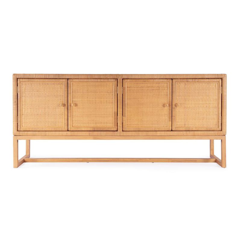 Butler Specialty Captiva Rattan 4 Door 76 Sideboard, Natural