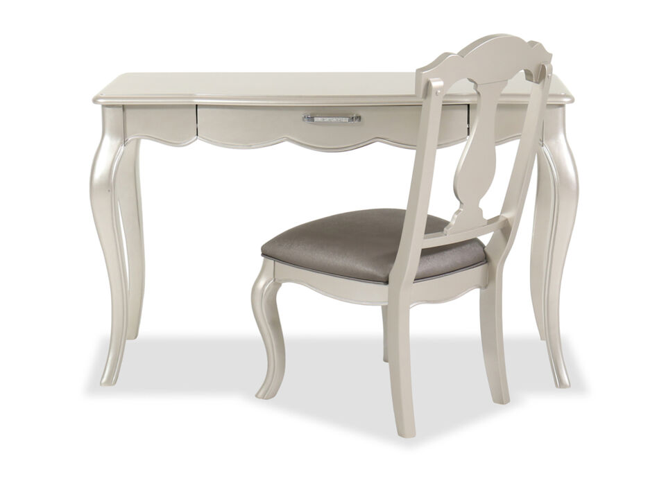 Vogue 2-Piece Glam Desk and Chair Set