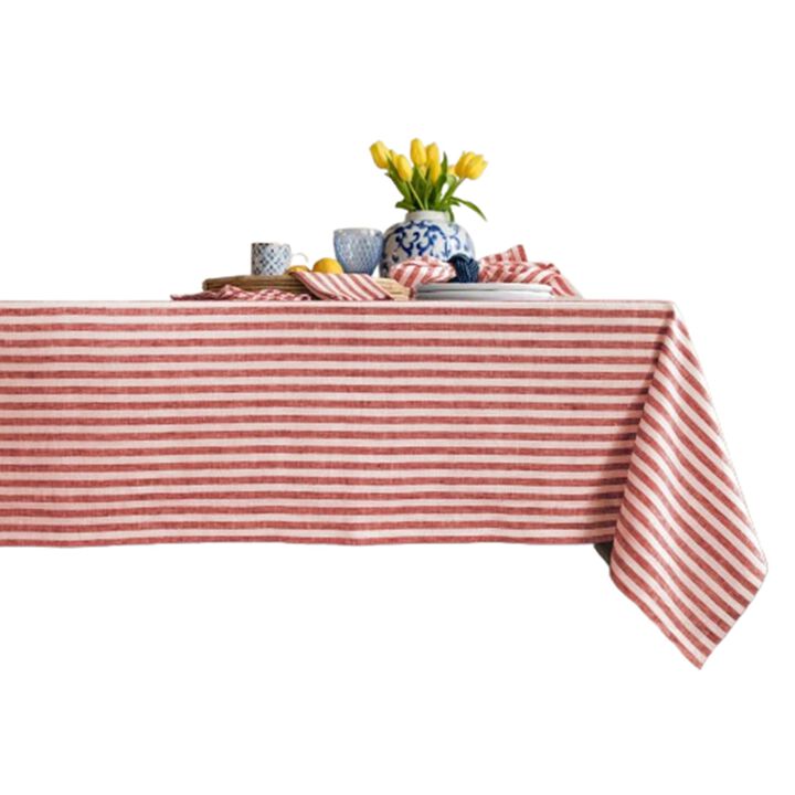 Linen Tablecloth - Amalfi Stripe