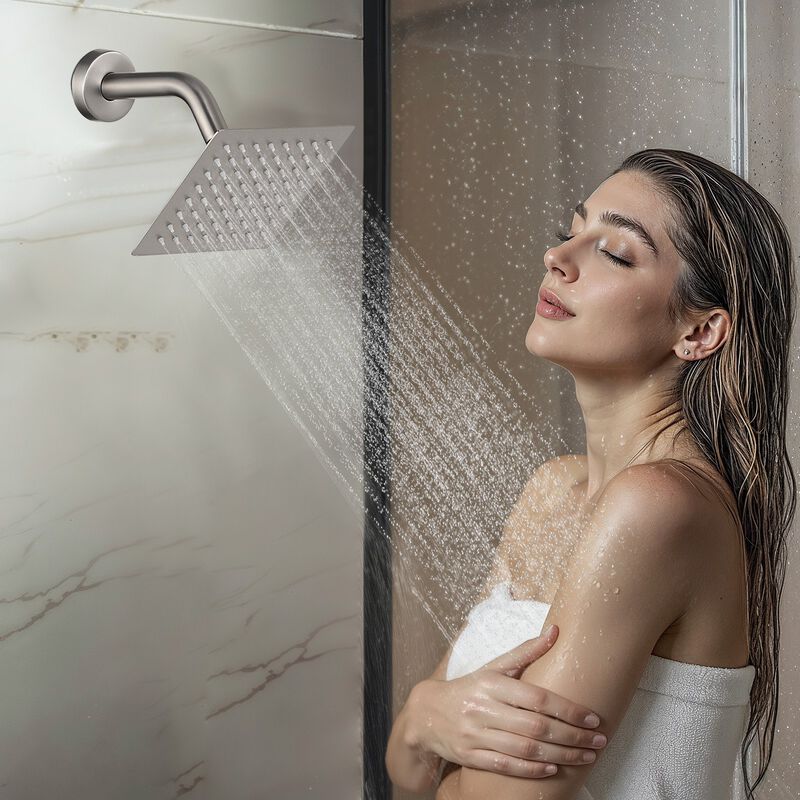 10 Inch Ceiling Mount Rainfall Shower System with Handheld Spray image number 1