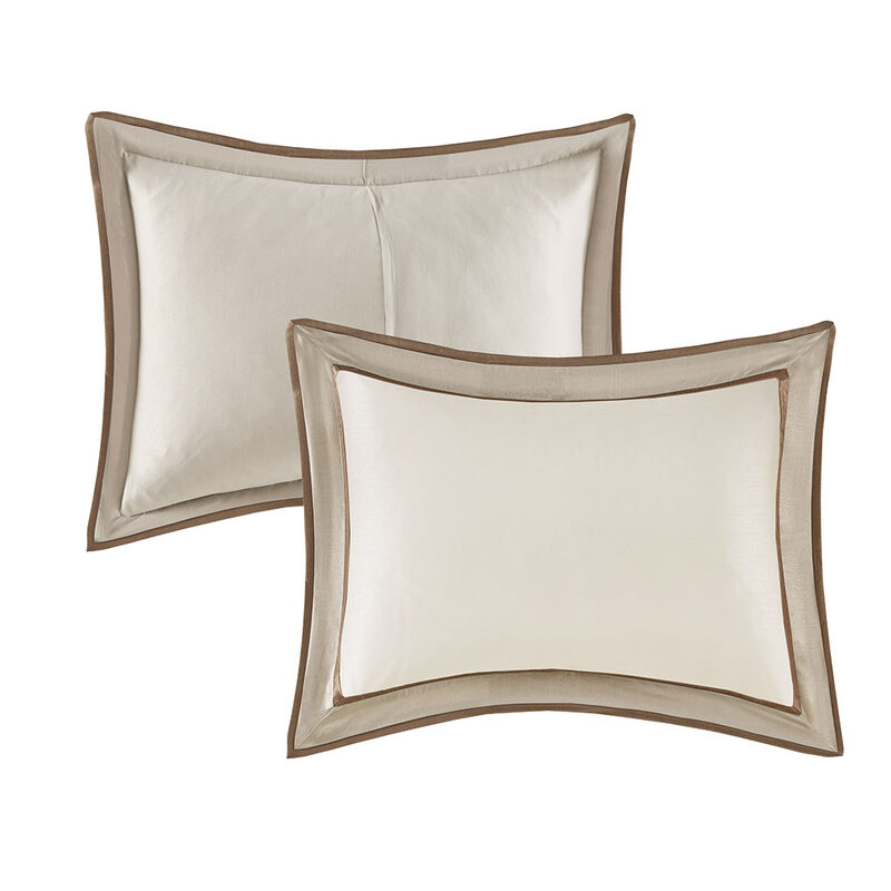 Gracie Mills Elsie Transitional Colorblock 7-Piece Comforter Set