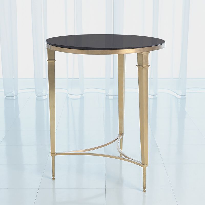 Round French Square Leg Table