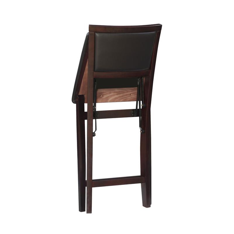 Linon Triena 24 In Pad Back Folding Counter Stool