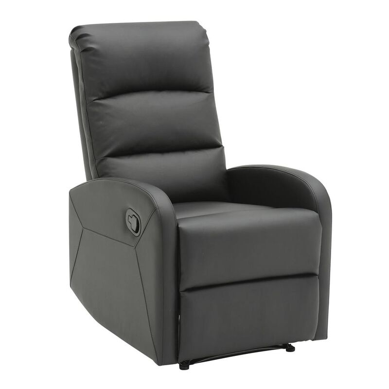 LumiSource Black PU Dormi Recliner Chair