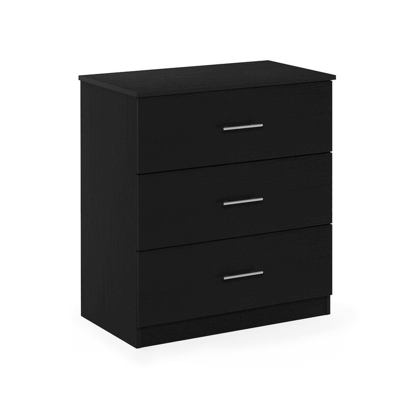 Simple Design 3-Drawer Chest Drawer, Dresser with Handle, Americano