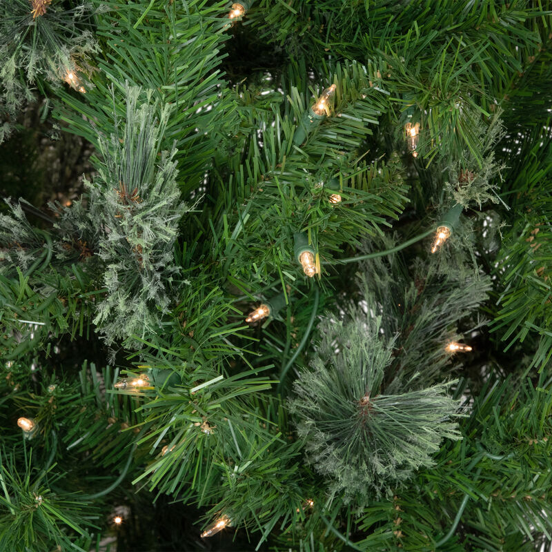 6.5' Pre-Lit Medium Mixed Cashmere Pine Artificial Christmas Tree - Clear Lights