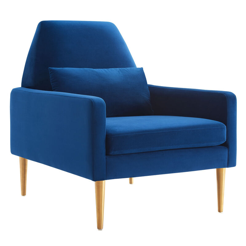 Liliana Performance Velvet Armchair image number 2