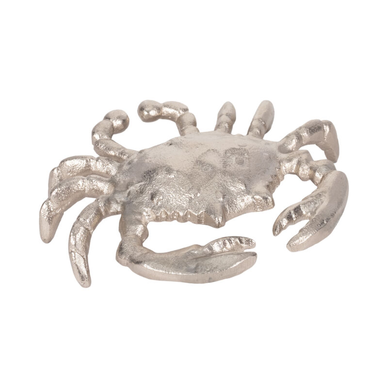 Metal, 7" Crab Deco Silver image number 1