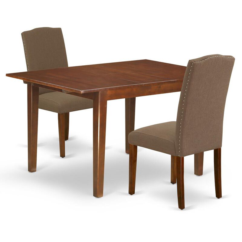 East West Furniture Dining Room Set Mahogany