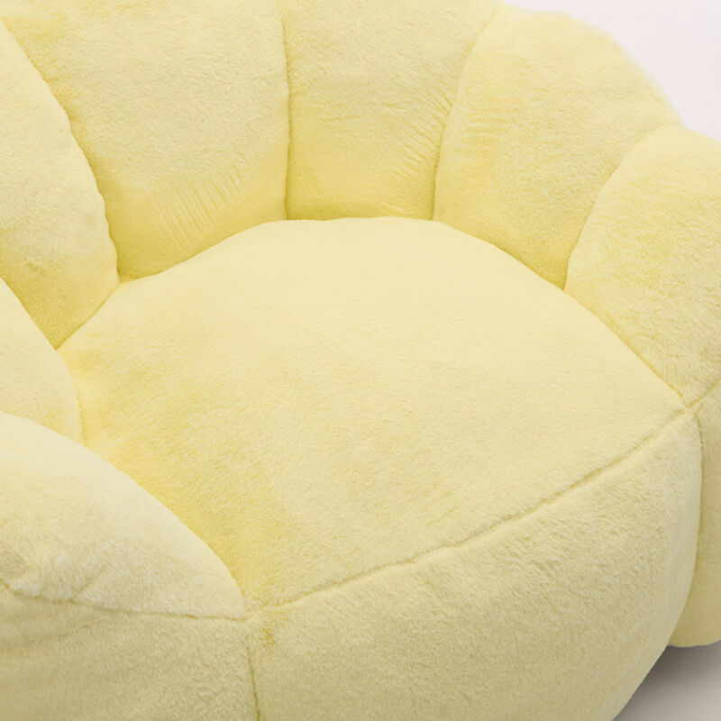 GOODSILO Ergonomic Memory Foam Bean Bag Sofa Chair with Pull Ring for Easy Mobility and Relaxation image number 8