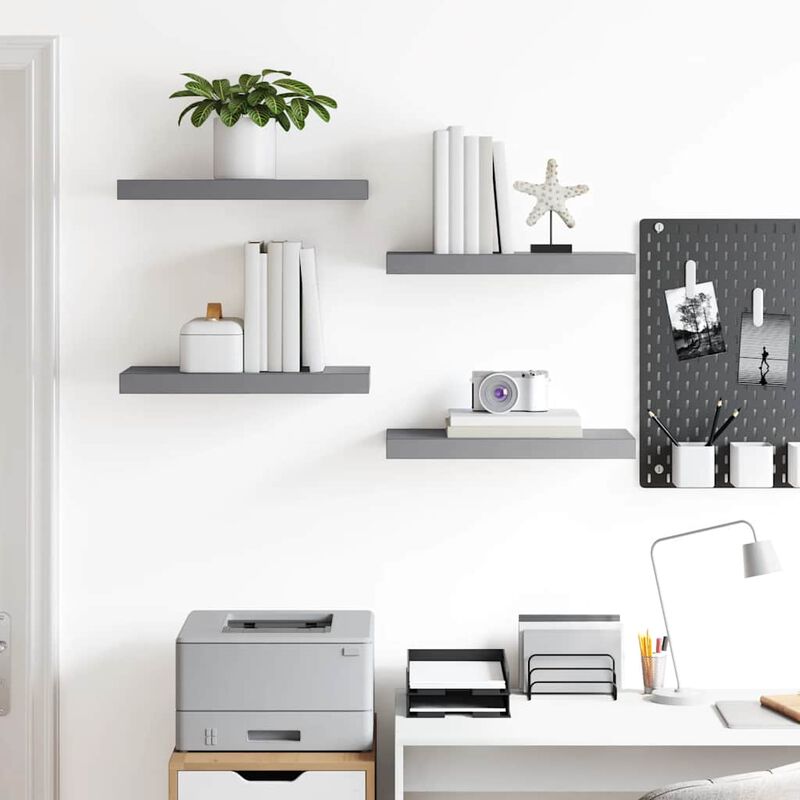 vidaXL wall shelf MDF image number 1