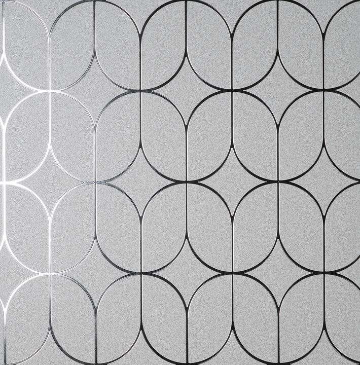 Raye Silver Rosco Trellis Wallpaper (Set of 2)