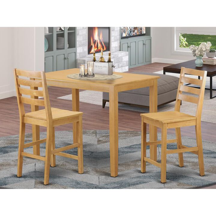 3 Pc counter height pub set - counter height Table and 2 counter height Dining chair.