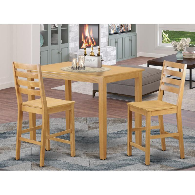 3 Pc counter height pub set - counter height Table and 2 counter height Dining chair.