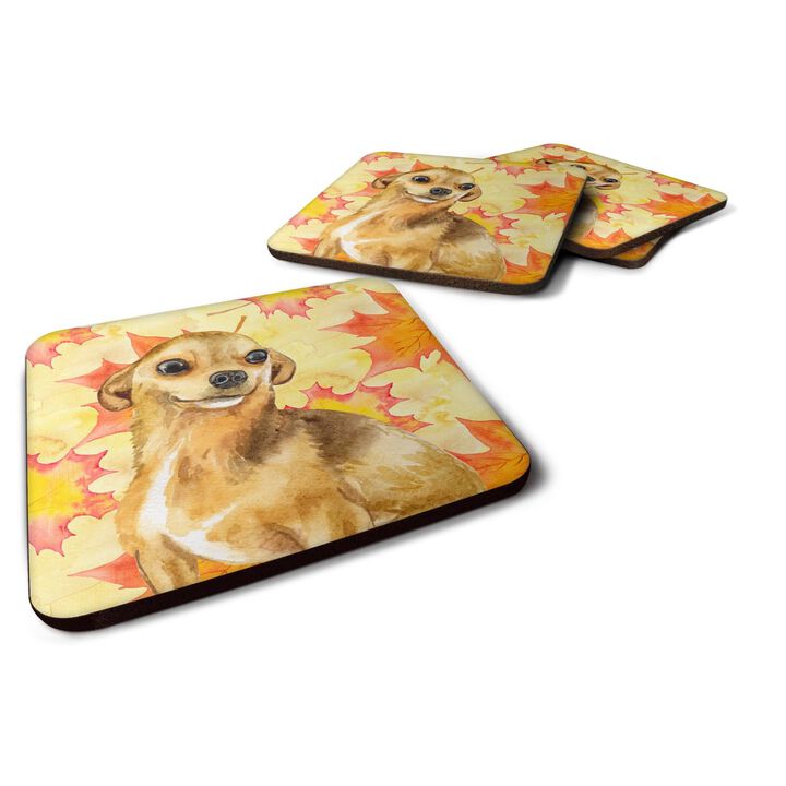 Caroline's Treasures Chihuahua Fall Decorative coasters, Multicolor