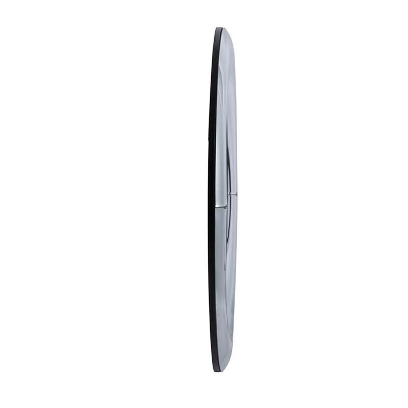 HomeRoots 32" Silver Round Curved Frame Accent Mirror image number 3