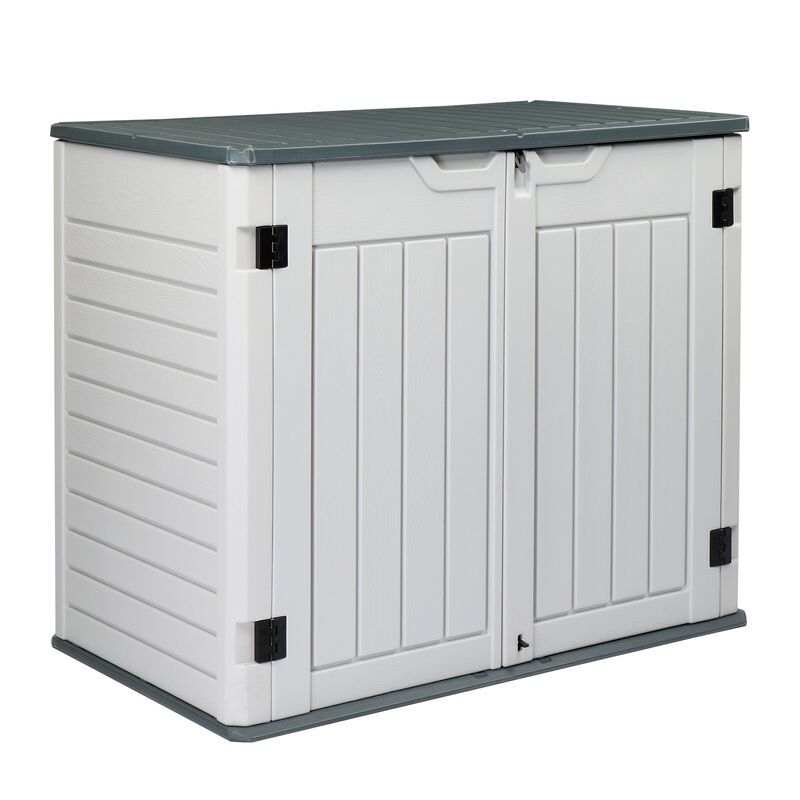 260-Gallon Heavy-Duty Resin Deck Box for Backyard & Poolside Storage image number 2