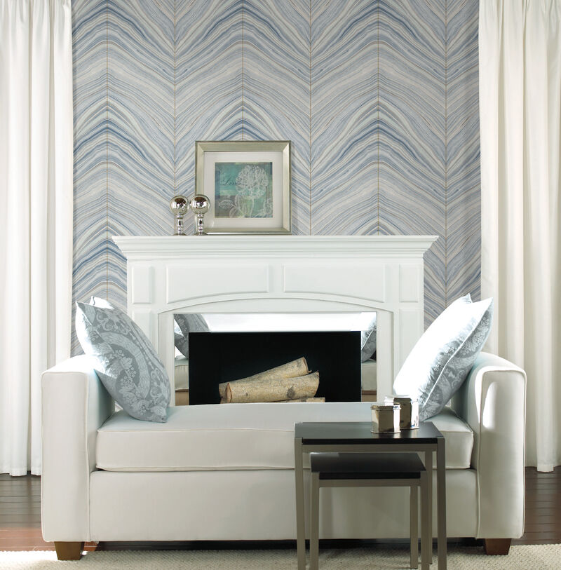 Onyx Strata Blue Wallpaper image number 2