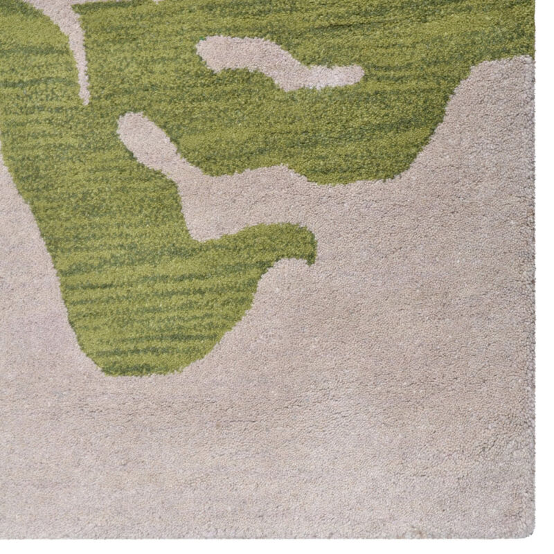 RUGSOTIC CARPETS HAND TUFTED WOOL ECO-FRIENDLY AREA RUGS  - Floral Modern Design, High Pile Thick Handmade Area Rugs for Living Room, Bed Room (K00716) image number 3