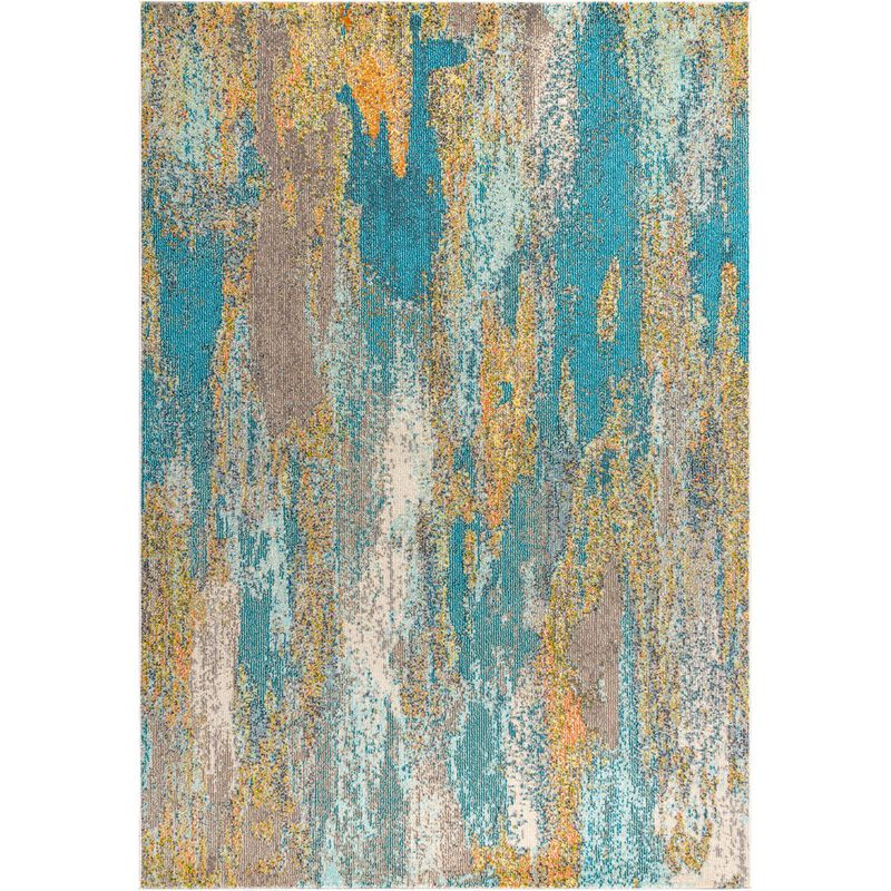 Contemporary Pop Modern Abstract Vintage Waterfall Area Rug