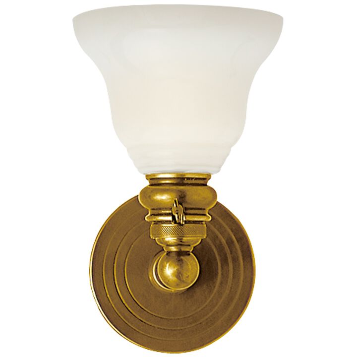 Boston Functional Single Light in Antique Brass