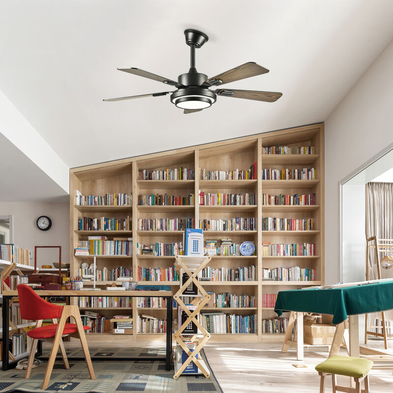 ELEMENT ACE 42 Inch Plywood Blade Ceiling Fan with Dimmable LED Light, Quiet DC Motor 6 Adjustable Speed Levels, Reversible Function for Living Room Bedroom Office Patio Indoor Use image number 9
