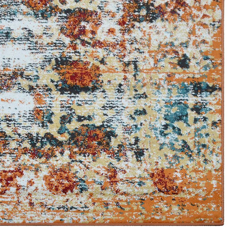 RUGSOTIC CARPETS MACHINE MADE HEATSET POLYPROPYLENE AREA RUGS  - Runner Shape, Classic Oriental Traditional  Design, Midium Pile Machine Made Area Rugs (M00037) image number 4